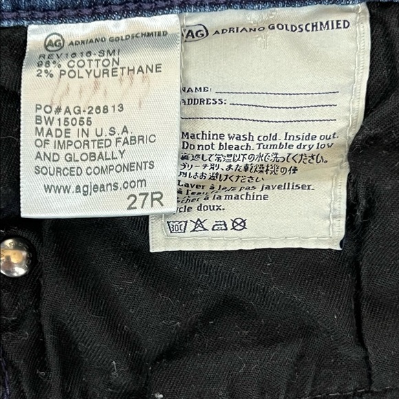 AG Adriano Goldschmied The Harper Essential Straight Jeans 27R - Picture 11 of 12